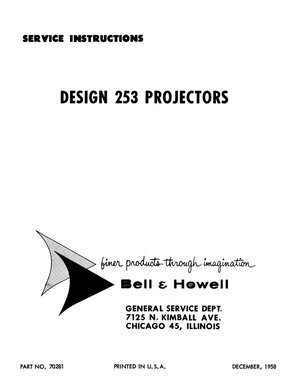 Bell & Howell projector 253